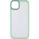 TPU+PC чохол Metal Buttons для Apple iPhone 14 (6.1") М'ятний