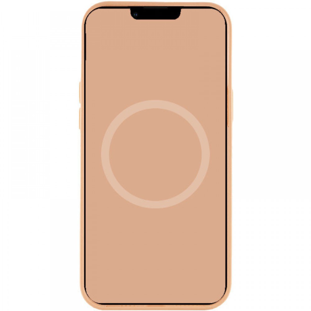 Чохол Silicone case (AAA) with Magsafe and Animation для Apple iPhone 15 Pro (6.1") Помаранчевий / Orange Sorbet