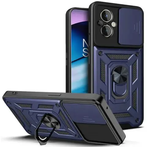 Чохол Ummi Camshield Serge Ring для Xiaomi Poco M5 Синій