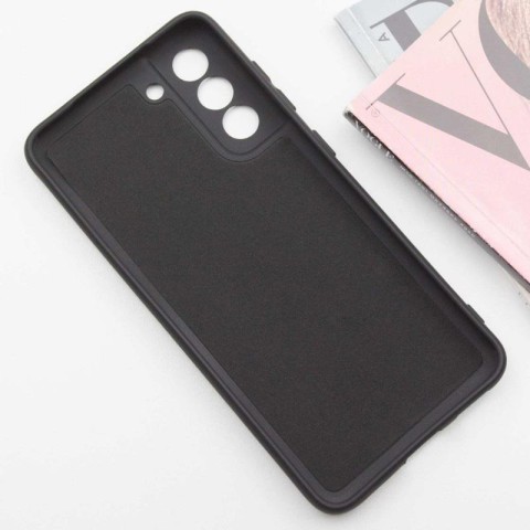 Чохол TPU GETMAN Liquid Silk Full Camera для Samsung Galaxy S21 Чорний / Black