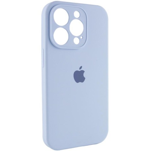 Чохол Silicone Case Full Camera Protective (AA) для Apple iPhone 13 Pro (6.1") Блакитний / Lilac Blue
