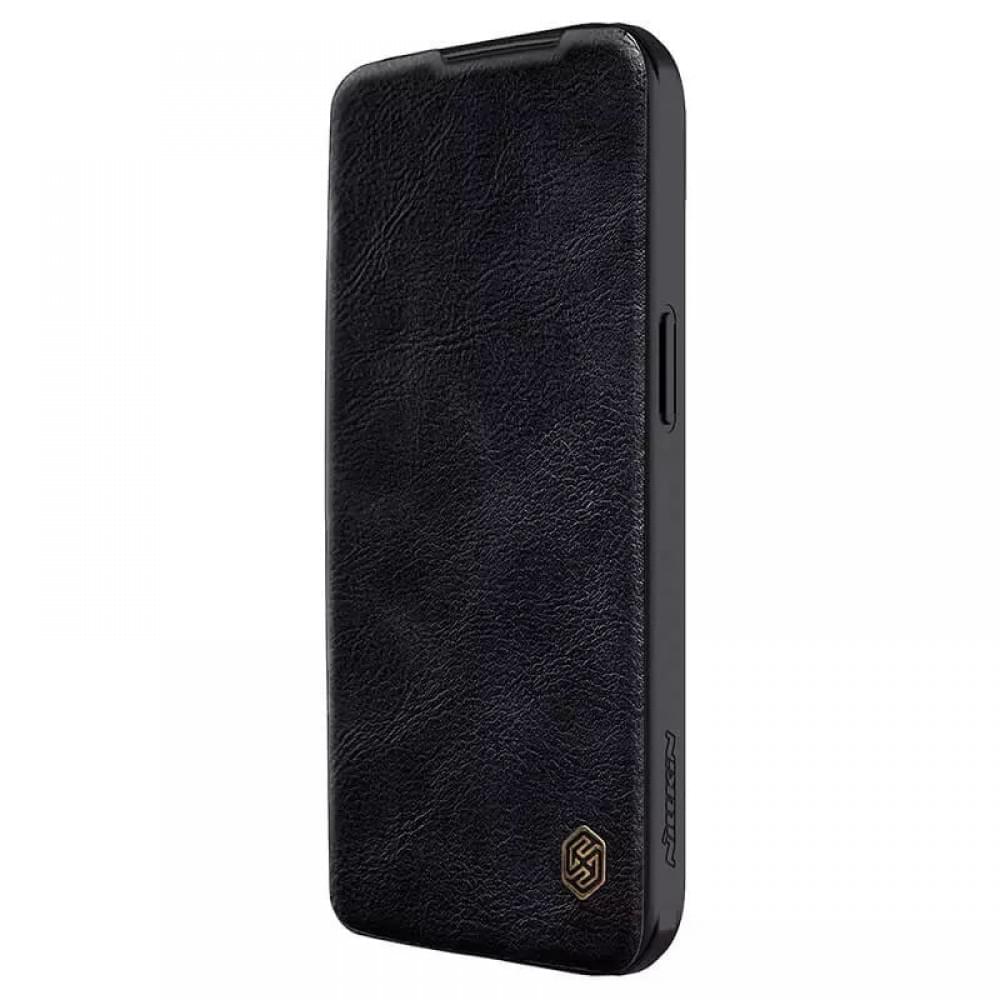 Кожаный чехол-книжка Nillkin Qin Pro Camshield для Apple iPhone 15 (6.1")