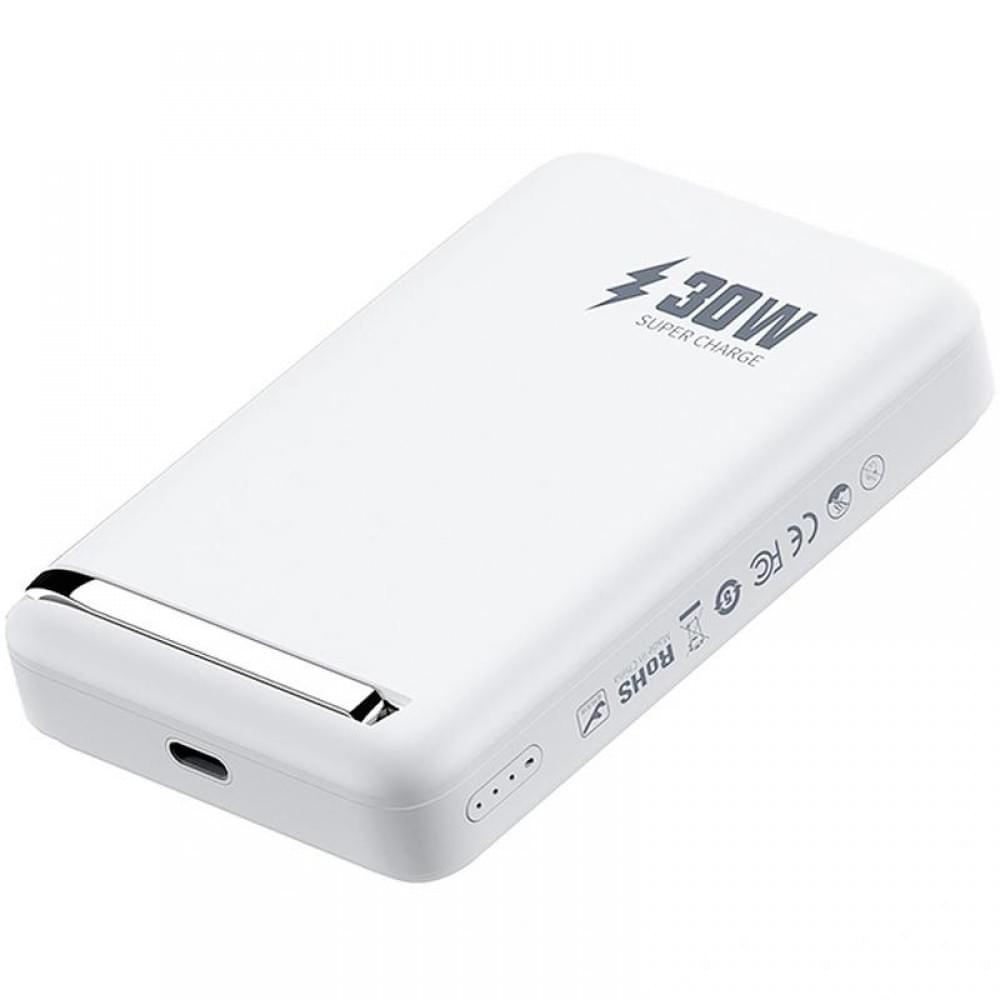 Портативний ЗП Power Bank WIWU Wi-P031 Magnetic з БЗП Qi2 30W 10000 mAh White