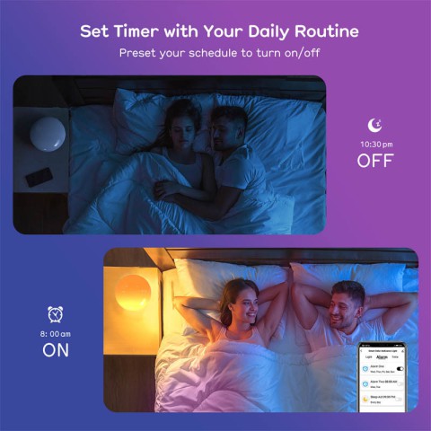 Настільний світильник SAL-010B Bluetooth USB interface with app White