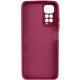 Чохол Silicone Cover Lakshmi Full Camera (AA) для Xiaomi Redmi Note 11 (Global) / Note 11S Бордовий / Marsala