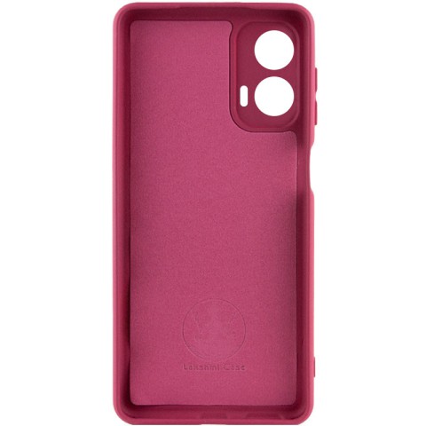 Чохол Silicone Cover Lakshmi Full Camera (AA) для Motorola Moto G24 Бордовий / Marsala