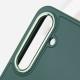 TPU чохол Bonbon Metal Style для Samsung Galaxy S24+ Зелений / Pine green
