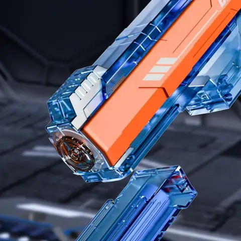 Водяний акумуляторний пістолет Water Gun 66-35 (500ml) with lithium battery Blue / Orange