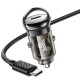 АЗП Hoco Z53 Sight PD30W (1C) + Type-C to Type-C Transparent black