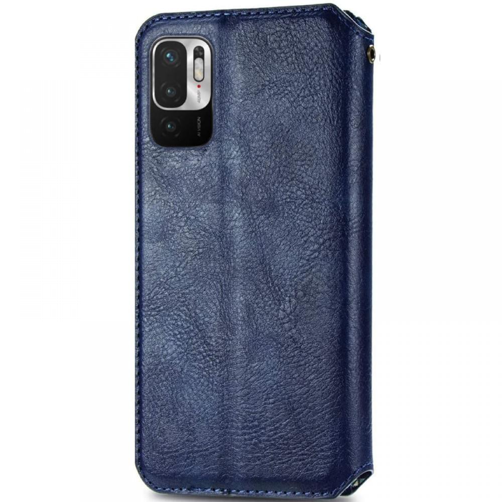 Кожаный чехол-книжка GETMAN Cubic (PU) для Xiaomi Redmi Note 10 5G / Poco M3 Pro