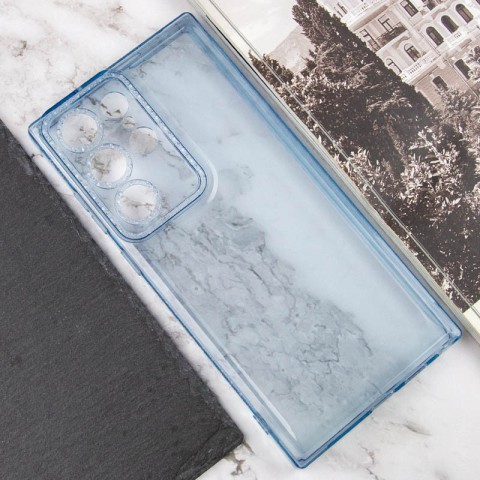Чохол TPU Starfall Clear для Samsung Galaxy S23 Ultra Блакитний