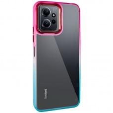 Чохол TPU+PC Fresh sip series для Xiaomi Redmi 12 Бірюзовий / Рожевий
