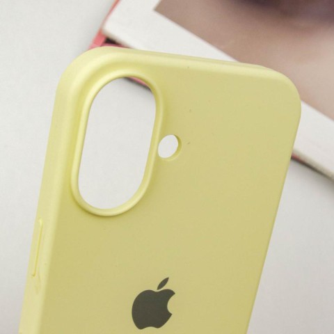 Чохол Silicone Case Full Protective (AA) для Apple iPhone 16 Plus (6.7") Жовтий / Mellow Yellow