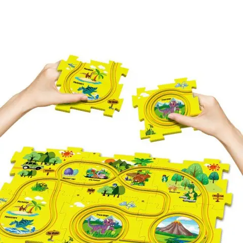 Розвиваюча іграшка-пазл SHT 1103A Dinosaur Park (25pcs) Yellow