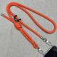 Шнурок з двумя креплениями (8мм) 150см Neon Orange