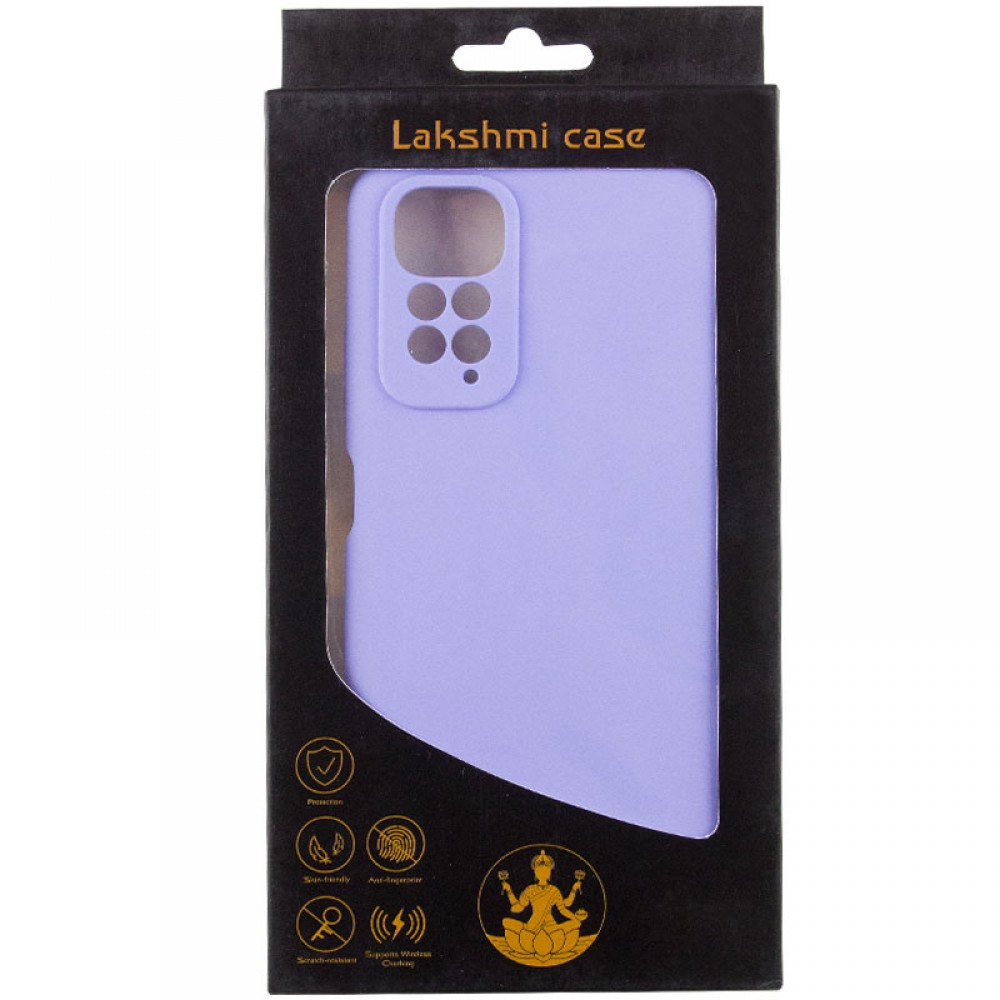 Чохол Silicone Cover Lakshmi Full Camera (AAA) для Xiaomi Redmi Note 11 (Global) / Note 11S Бузковий / Dasheen