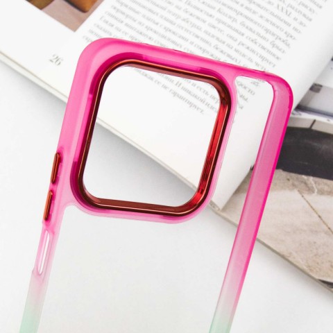 Чохол TPU+PC Fresh sip series для Xiaomi Redmi Note 13 4G Салатовий / Рожевий