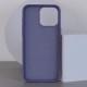 Шкіряний чохол Bonbon Leather Metal Style with MagSafe для Apple iPhone 11 Pro Max (6.5") Сірий / Lavender