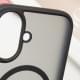 TPU+PC чохол Metal Buttons with MagSafe для Apple iPhone 16 (6.1") Чорний