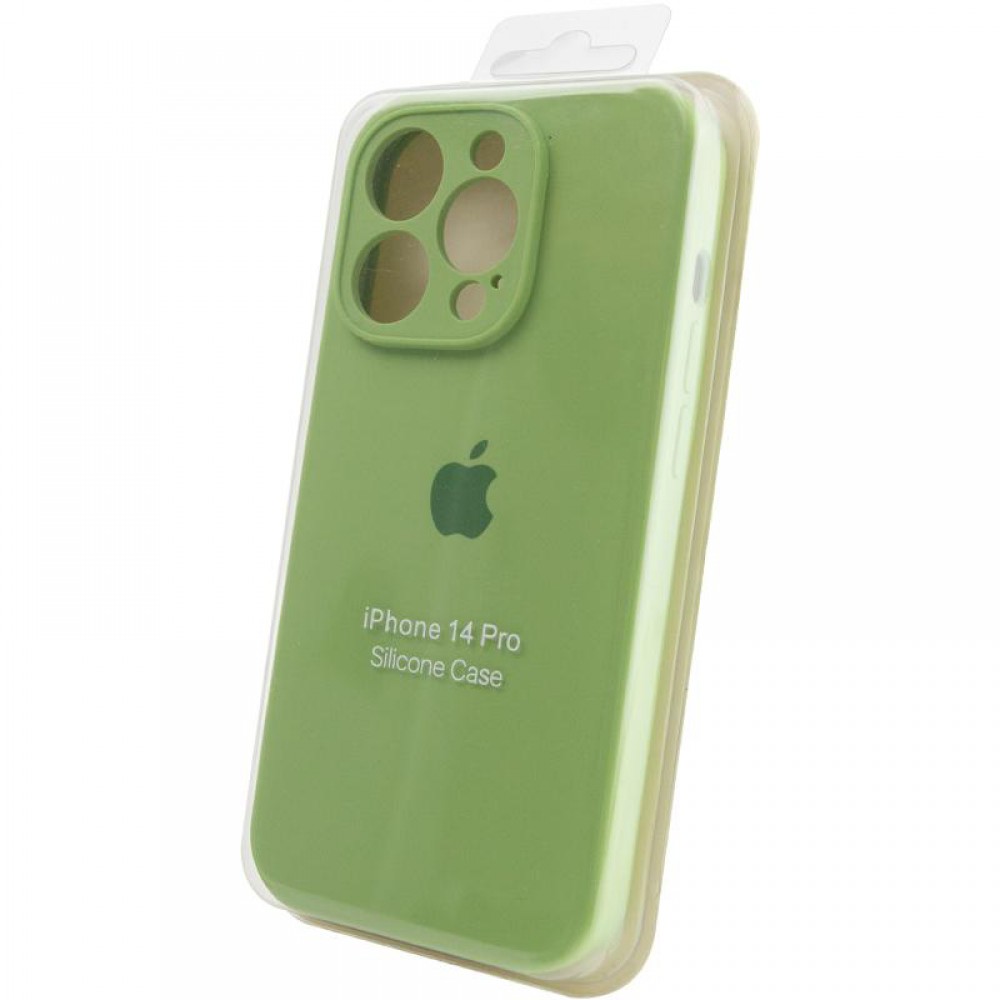 Чохол Silicone Case Full Camera Protective (AA) для Apple iPhone 15 Pro Max (6.7") М'ятний / Mint