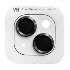 Захисне скло Metal Classic на камеру (в упак.) для Apple iPhone 15 (6.1") / 15 Plus (6.7") Чорний / Midnight