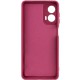 Чохол TPU GETMAN Liquid Silk Full Camera для Motorola Moto G24 Бордовий / Marsala