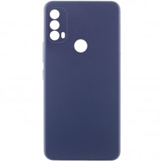 Чохол Silicone Cover Lakshmi Full Camera (AAA) для Motorola Moto E40 Темно-синій / Midnight blue
