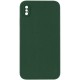 Чохол Silicone Case Square Full Camera Protective (AA) NOLOGO для Apple iPhone XS Max (6.5") Зелений / Cyprus Green