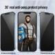Захисне 2.5D скло Blueo Full Cover Anti-Peep для Apple iPhone 13 Pro / 13 / 14 / 16e (6.1") Чорний