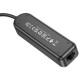 Перехідник Borofone DH6 Erudite 4in1 Gigabit Ethernet (Type-C to USB3.0*3+RJ45) (0.2m) Black
