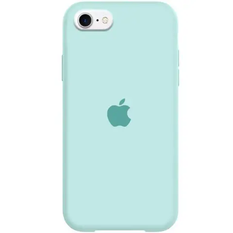 Чохол Silicone Case Full Protective (AA) для Apple iPhone SE (2020) / 7 / 8 (4.7") Бірюзовий / Turquoise