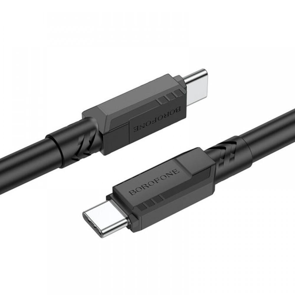 Дата кабель Borofone BX81 Type-C to Type-C 60W (1m) Чорний