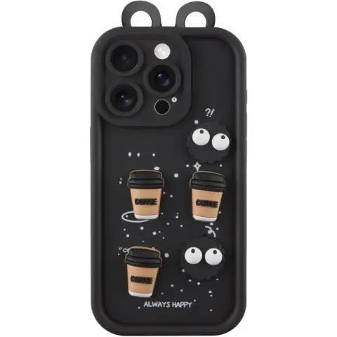 Чохол TPU Toys Case with Ears для Apple iPhone 14 Pro Max (6.7") Black