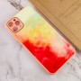 Чохол TPU+Glass Impasto abstract для Apple iPhone 11 Pro (5.8") Red yellow