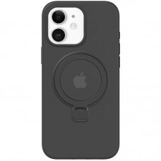 Чохол Silicone Case Full Protective with Ring для Apple iPhone 11 (6.1") Black