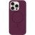 Чохол Silicone Case Full Protective (AA) NO LOGO with MagSafe для Apple iPhone 16 Pro Max (6.9") Бордовий / Plum