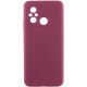 Чохол Silicone Cover Lakshmi Full Camera (AAA) для Xiaomi Redmi 12C Бордовий / Plum