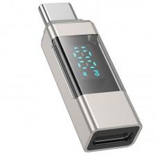 Перехідник Borofone BV25 Type-C male to Type-C female Gray