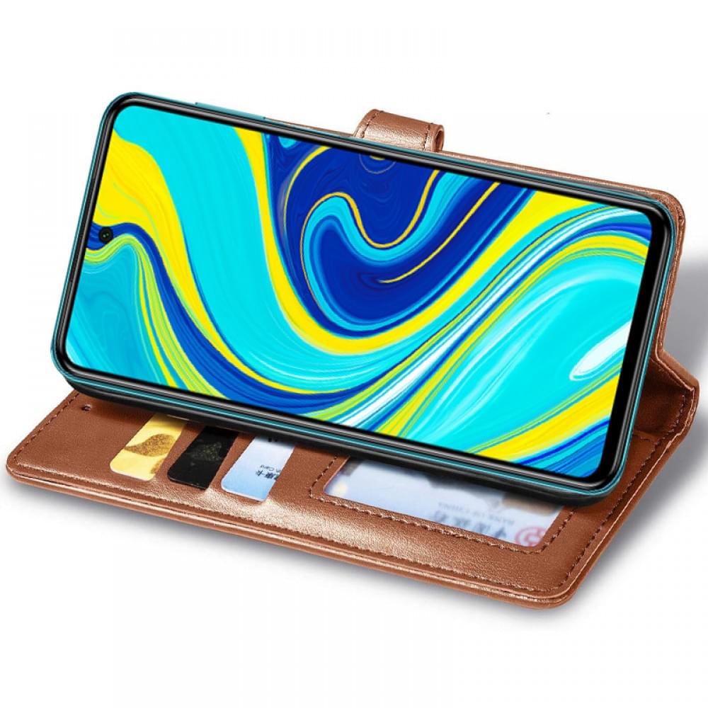 Кожаный чехол-книжка GETMAN Gallant (PU) для Xiaomi Redmi Note 9s / Note 9 Pro / Note 9 Pro Max