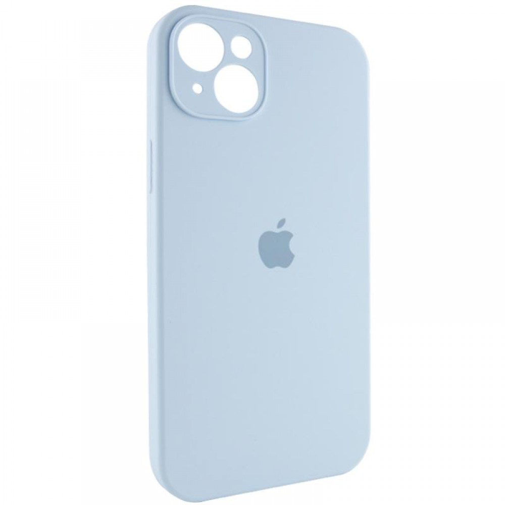 Чохол Silicone Case Full Camera Protective (AA) для Apple iPhone 15 (6.1") Блакитний / Sweet Blue