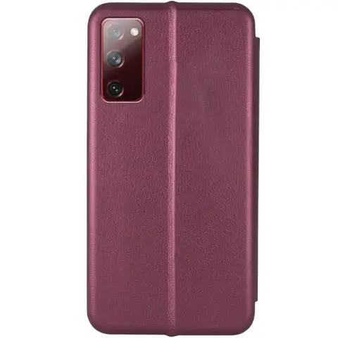 Шкіряний чохол-книжка Classy для Samsung Galaxy S20 FE Бордовий
