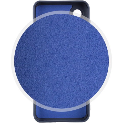 Чохол Silicone Cover Lakshmi Full Camera (A) для Samsung Galaxy A03 Core Синій / Midnight Blue