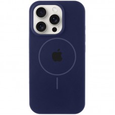 Чохол Silicone Case Full Protective (AA) with MagSafe для Apple iPhone 14 Pro Max (6.7") Темно-синій / Midnight blue