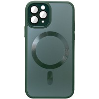 Чохол TPU+Glass Sapphire Midnight with MagSafe для Apple iPhone 14 Pro Max (6.7") Зелений / Forest green