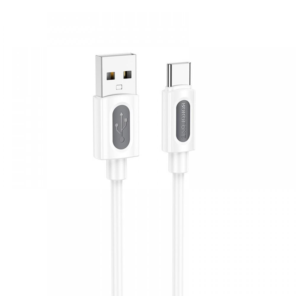 Дата кабель Borofone BX114 Structure USB to Type-C 3A (1m) White