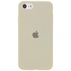 Чохол Silicone Case Full Protective (AA) для Apple iPhone SE (2020) Бежевий / Antigue White
