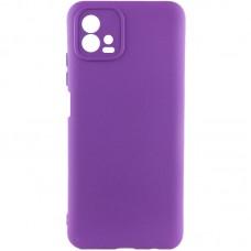 Чохол TPU GETMAN Liquid Silk Full Camera для Motorola Moto G72 Фіолетовий / Purple