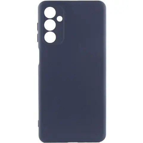 Чохол TPU GETMAN Liquid Silk Full Camera для Samsung Galaxy M34 5G Синій / Midnight Blue