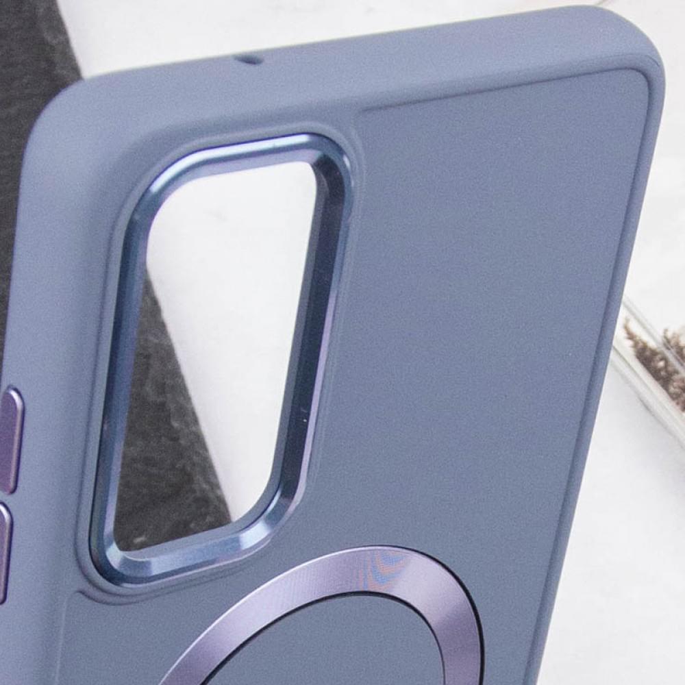 TPU чохол Bonbon Metal Style with MagSafe для Samsung Galaxy A25 5G Сірий / Lavender