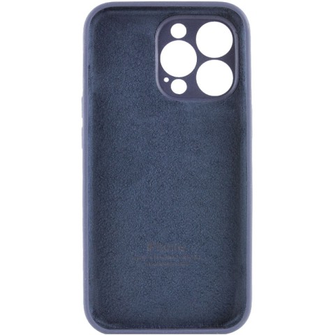 Чохол Silicone Case Full Camera Protective (AA) для Apple iPhone 13 Pro Max (6.7") Темно-синій / Midnight blue
